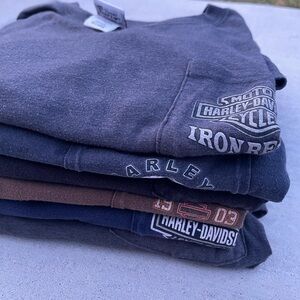 Harley-Davidson Bundle of 6 Graphic Tees with Motorcycle Design